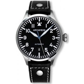 Archimede Pilot 42 D. S Thermisch gebläut světlehnědý řemen