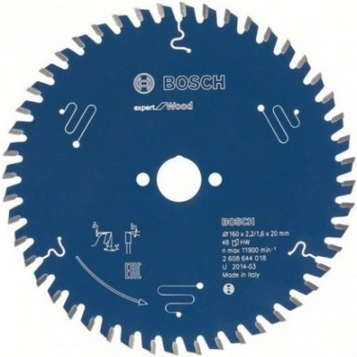 Bosch Pilový kotouč Ø160/20 48z Expert for Wood, 2608644015 – Zboží Mobilmania