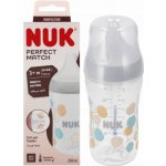 Nuk Perfect Match láhev s kontrolou teploty šedá 260 ml – Zboží Mobilmania
