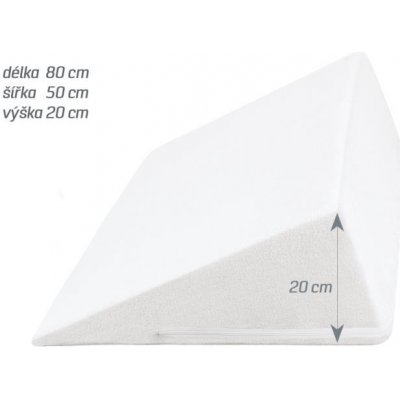 Bellatex na klínový podhlavník 80 x Froté bílá 50 x 20 cm – Hledejceny.cz