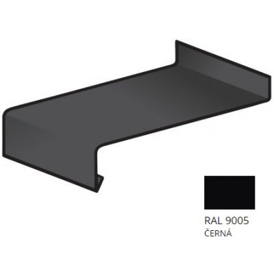 BLIX parapet pozink 0,5 x 1000 RAL 9005 Černa – Zbozi.Blesk.cz