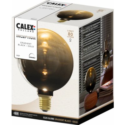 Calex Inception LED globe E27 G125 3W 1 800K dim – Hledejceny.cz
