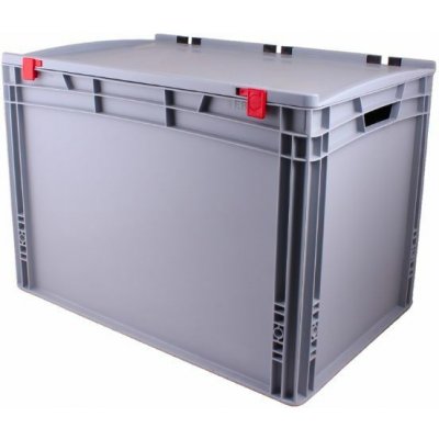 Tavobal 400323 Euro přepravka s víkem 600 x 400 x 420 mm, šedá – Sleviste.cz