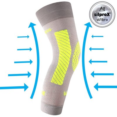 VoXX Protect kompresní návlek koleno světle šedá 1 ks – Zboží Mobilmania