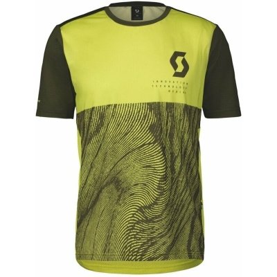 Scott Trail Vertic S/SL Men's Shirt Bitter Yellow/Fir Green – Hledejceny.cz