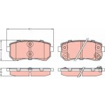 TRW Sada brzdových doštiček GDB3421 | Zboží Auto