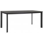 Bizzotto zahradní stůl Alcora 180 x 90 cm s keramickou deskou Tmavě šedý – Hledejceny.cz