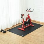 HOMCOM Podložka na podlahu pro fitness zařízení 180 x 90 x0 ,6 cm černá – Zboží Mobilmania