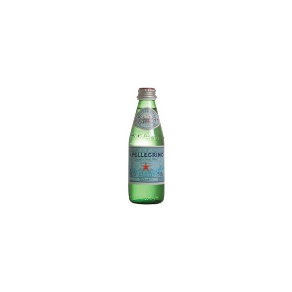 Voda San Pellegrino minerální voda perlivá sklo 24 x 250 ml