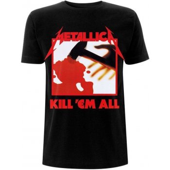 Rock Off Metallica Unisex Tee Kill 'Em All Tracks Back Print