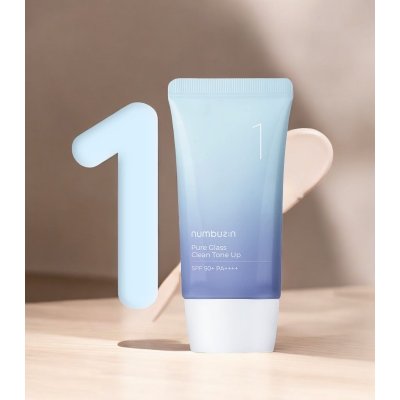 Numbuzin Pure Glass Clean Tone Up SPF50+ PA++++ tónovací krém s vysokým stupněm ochrany 50 ml – Sleviste.cz
