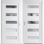 OknaDvereNaMiru.cz Vchodové dveře 6300 bílá / bílá levé otevírání dovnitř 110 x 210 cm – Hledejceny.cz