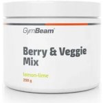 GymBeam Berry & Veggie Mix 250 g Citrón Limetka – Hledejceny.cz