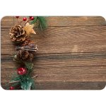 PokojovaDekorace.cz Vánoční prostírání 177 Dřevo a ozdoby 43x30cm – Zboží Dáma