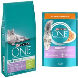 Purina ONE Sensitive krůtí 9,75 kg