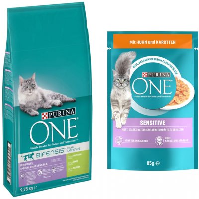 Purina ONE Sensitive krůtí 9,75 kg