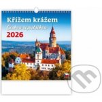 Helma nástěnný Křížem krážem Českou republikou 30 × 30 cm 2026 – Hledejceny.cz
