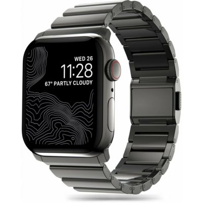 Tech-PČervenáect Belt Tech-PČervenáect SteelBand Apple Watch 4/5/6/7/8/9/SE/Ultra 1/2 42/44/45/49mm Černá – Zbozi.Blesk.cz
