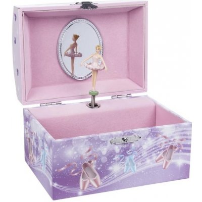 Goki hrací skříňka šperkovnice Baletka fialová | skvělý dárek – Zboží Mobilmania