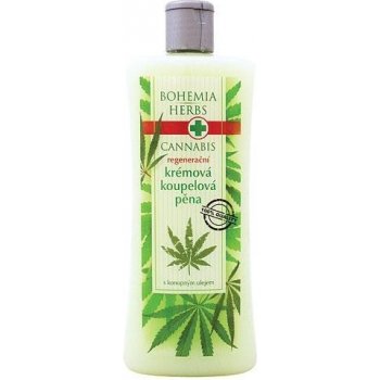 Bohemia Cosmetics Cannabis Regenerační pěna do koupele s konopným olejem 500 ml