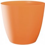 Plastkon květináč Ella lesklá 11 cm oranžový – Hledejceny.cz