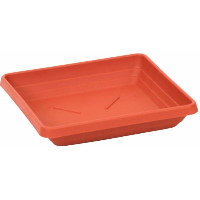 Plastia miska čtyřhranná Lotos 40 x 40 cm terakota – Zboží Dáma