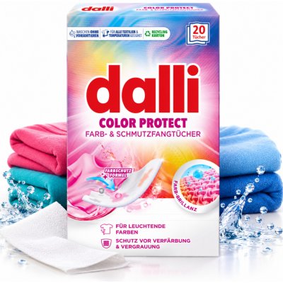 Dalli Color Protect prací ubrousky proti zabarvení prádla 20 kusů – Hledejceny.cz