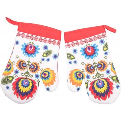 MAKRO Praktik Textil Kuchyňská chňapka 2 sk Slovácko červené 18 x 27 cm – Hledejceny.cz