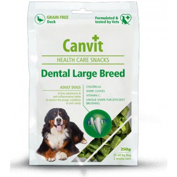 Canvit Snacks Dental Large Breed-Duck 250 g