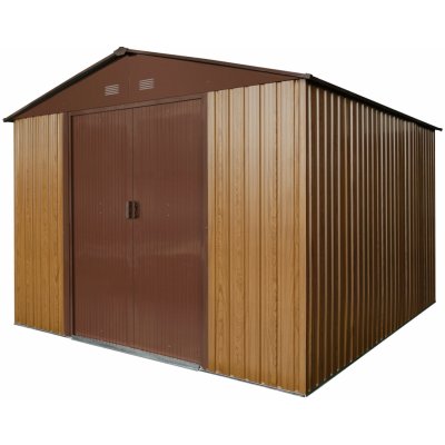 BestBerg ZDB-9D 9 m² 279 x 324 x 211 cm červené dřevo/hnědá – Zboží Mobilmania