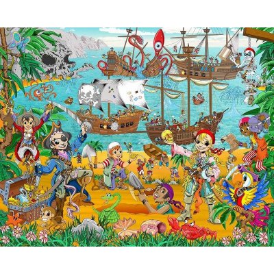 Walltastic Dětská fototapeta Piráti a hledači pokladů, rozměr 244 x 305 cm, doprodej – Sleviste.cz