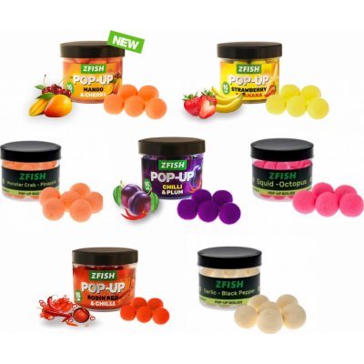 Zfish plávajúce boilies Pop Up 60 g 16 mm Jahoda-Banán – Hledejceny.cz