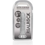 Realrock Realistické dildo s přísavkou transparentní 15,5 cm – Zboží Mobilmania
