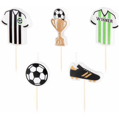 Party Pal Narozeninové svíčky, Fotbal, 6cm – Zboží Dáma