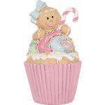 Vánoční dekorace Cupcake s perníčkem Pastel Christmas Chic - 11*9*15 cm - Clayre & Eef – Hledejceny.cz