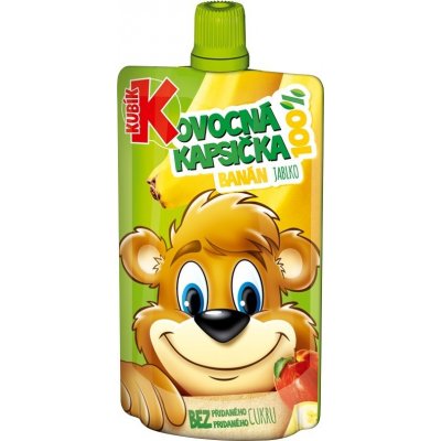 Kubík 100% ovoc.kapsička banánmrkjab 100 g