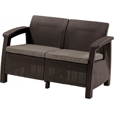 Allibert Corfu Love Seat hnědá – Zbozi.Blesk.cz