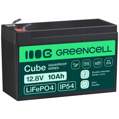 LiFePO4 Green Cell Cube 12,8V 10Ah LFPGC12V10AH LITHIUM-GELPHATE – Zboží Živě