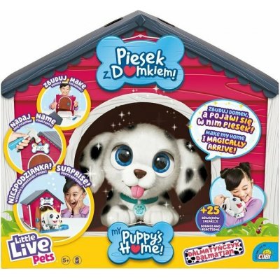 Little Live Pets Interaktivní pejsek s domečkem Dalmatin Limitovaná verze 26483 Cobi – Zboží Mobilmania