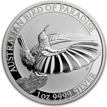 The Perth Mint Australia AUS Bird of Paradise Victoria Riflebird 1 oz