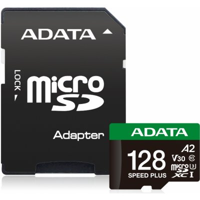 Adata 128GB MicroSDXC UD128GUI3V30A2SP-RA1 – Zboží Živě