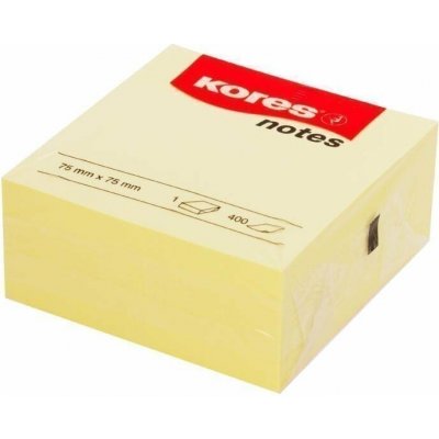 Samolepící bločky žluté CUBO 75x75 / 400 lístků v bločku – Hledejceny.cz