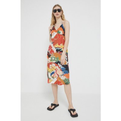 Superdry Vintage Midi Halter Slip Dress – Zboží Mobilmania