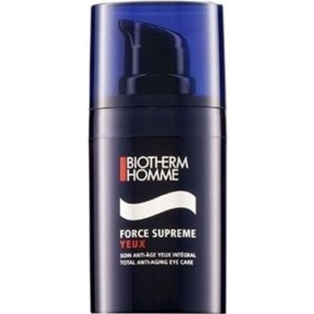 Biotherm Homme Force Supreme zpevňující oční sérum proti vráskám Blue Algae Extract + Pro-Xylane 15 ml