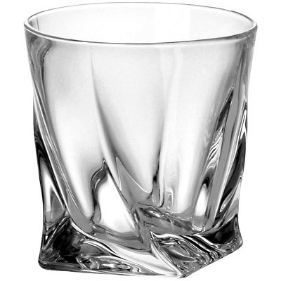 Bohemia Crystal Sklenice na whisky Quadro 6 x 340 ml – Zboží Mobilmania