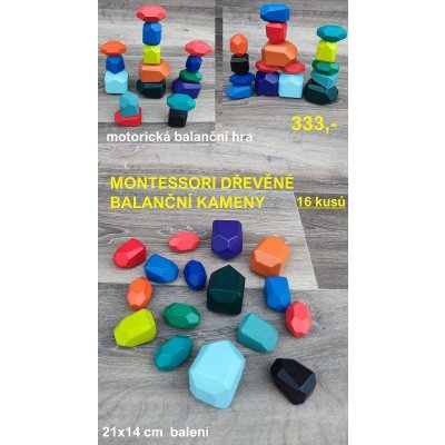 MONTESSORI BALANČNÍ KAMENY - 16ks – Zboží Dáma