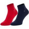 Tommy Hilfiger ponožky 2Pack 342025001 Red/Navy Blue