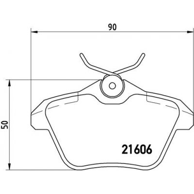 BREMBO Sada brzdových destiček, kotoučová brzda P 23 067