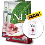 N&D Prime Dog Adult Medium & Maxi Grain Free Chicken & Pomegranate 2 x 12 kg – Hledejceny.cz