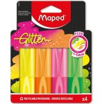 Maped Fluo Peps třpytivé 4 ks Neon – Hledejceny.cz